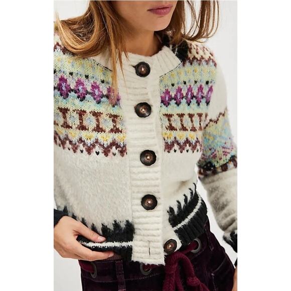 Free People Sweaters - NWOT Free People Millie Cardigan Oatmeal Colorway Size XS, Super Soft!